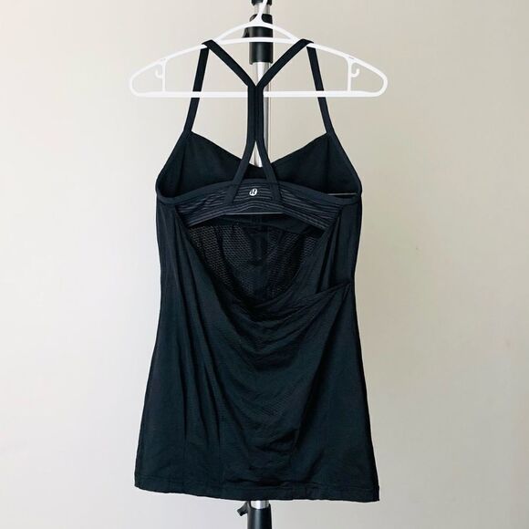 Lululemon CYB Tank in‎ black & hyperstripe/ Sz 6 - Picture 2 of 4
